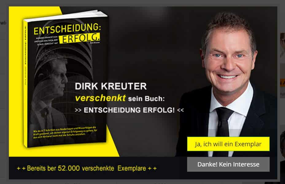 Buch von Dirk Kreuter "Entscheidung Erfolg"
